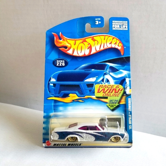 5/20$...2001 Blue & White '65 Chevy Impala Lowrider Toy Hot Wheel Car. Unopen - Picture 1 of 9